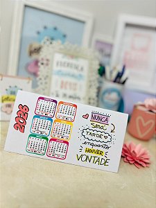 Calendário de Mesa 2026 - Arquivo de corte