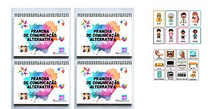 Kit 4 Pranchas de Comunicação Alternativa 260 Imagens