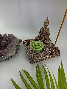 Incensário Castiçal Buda