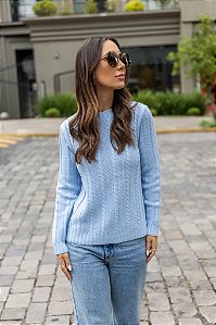Blusa tranças ponto arroz