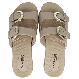 Chinelo Comfortflex Tira Dupla Com Fivela
