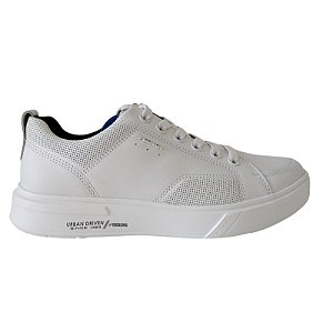 Tênis Pegada Masculino Branco em Couro
