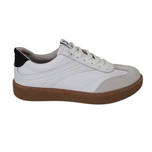 Tênis Pegada Feminino Minimalista Em Couro Leve e Confortável