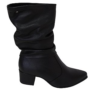 Bota Feminina Pegada Cano Longo Couro Legítimo Confortável