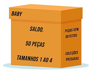 Saldos de coleções passadas. Tamanhos 1 ao 4. 50 peças variadas!