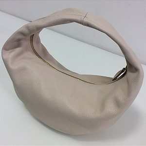 Bolsa Selene Bad Rocker - Couro Legítimo Marrom Caramelo e Bege Lunar