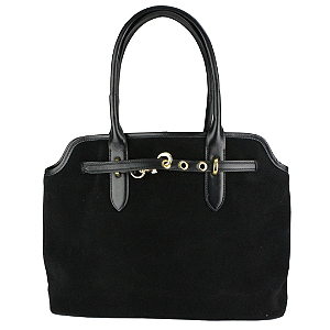 Bolsa Vênus Bad Rocker - Camurça e Couro Legítimo