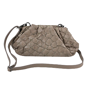 Bolsa Anfitrite Bad Rocker - Couro de Pirarucu Exótico