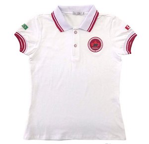 CAMISA POLO FEMININA FUNDAMENTAL I E II BRANCO