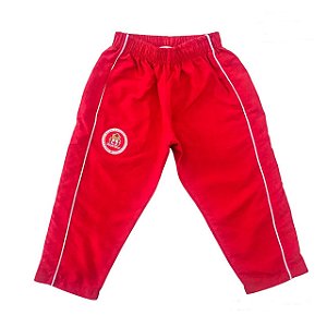 CALÇA TACTEL S/ FORRO UNISSEX INFANTIL VERMELHO