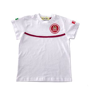 CAMISETA MANGA CURTA UNISSEX BABY 100% ALGODÃO BRANCO