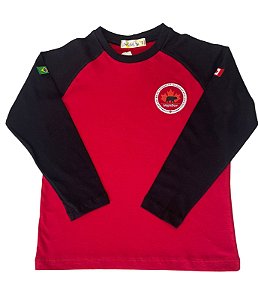 CAMISETA MANGA LONGA UNISSEX 100% ALGODÃO FUND. II (PRETO)