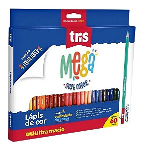 Lápis de Cor Mega Soft Color - Color Lover Edition - 60 cores