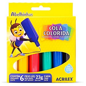 Cola Colorida 23 G, Multicor - Acrilex