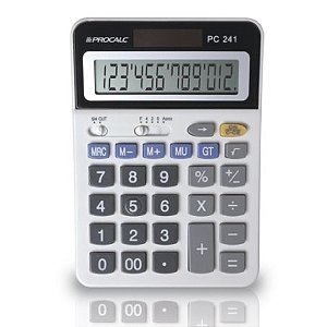 Calculadora Mesa 12 Digitos Pc241 Procalc