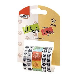 Fita Adesiva Washi Tape Best Friend Pet 15mmx3m c/03 - BRW