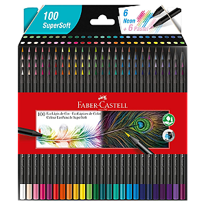 Lápis de Cor Supersoft, 100 Cores Faber-Castell