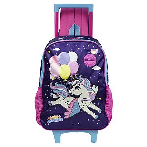 Mochila de Rodinha Infantil Unicórnio Up4you Violeta