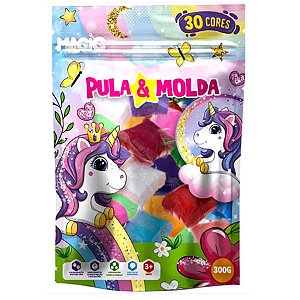 Massa para Modelar Criativa Unicórnio 300G com 30 Cores