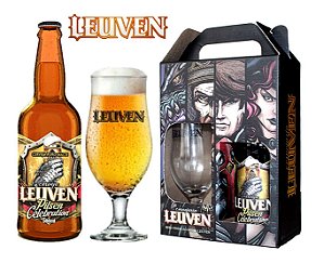 Kit Cerveja Artesanal Leuven Pilsen Celebration e Taça Leuven