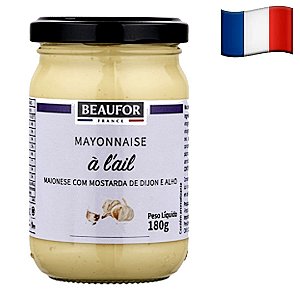 Maionese Francesa Beaufor Com Mostarda de Dijon e Alho 185g