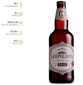 Cerveja Artesanal Leopoldina Red Ale - 500 ml