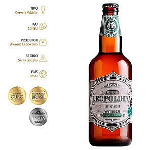 Cerveja Artesanal Leopoldina Witbier 500 ml