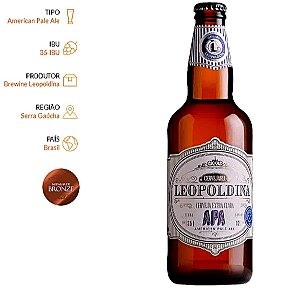Cerveja Artesanal Leopoldina American Pale Ale Apa - 500 ml