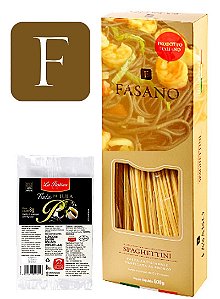 Macarrão Spaghettini Italiano Fasano 500 g e Tinta de lula 8 g