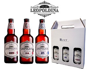 Kit Presente Cerveja Leopoldina (3 Garrafas de 500 ml)