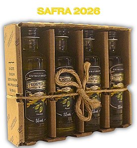 Kit Azeite Extra Virgem Prosperato 4x55 ml Monovarietais