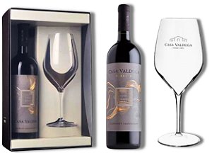 Kit Presente Casa Valduga Vinho Terroir + Taça