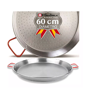 Paellera Valenciana Garcima 60 cm polida - 19 Porções