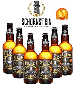 Pack cerveja Artesanal Schornstein Pilsen 500 ml - 6 unidades