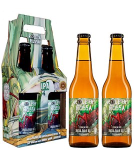 Kit  Cerveja Roleta Russa IPA Long-neck  (2 Garrafas 355 ml)