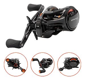 Carretilha Maruri Bronx 300 Lado Esquerdo Com Drag 15kg 255g Em Carbono Preto