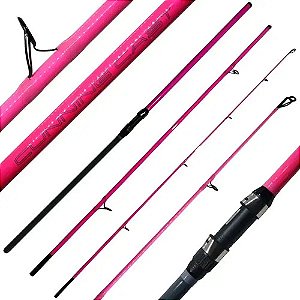Vara Saint Cunning Cast Pink 3.90m - Pesca De Praia - 3 Pts Rosa