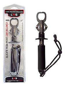 Alicate De Contenção Pega Peixe - 25,4cm - Lumis Com Balança Preto