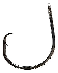 Anzol Circle Hook 1/0 Kenzaki - Aço Carbono - Koreano 10 Pçs