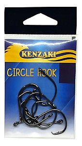 Anzol Circle Hook 2/0 Kenzaki - Aço Carbono - Koreano 10 Pçs