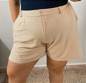 Bermuda Moletinho Alfaiataria Taty – Plus Size