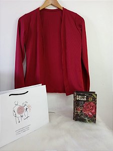 Casaco Basic Canelado - Marsala