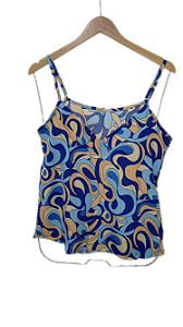 Blusa alcinha Abstrato - Azul