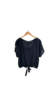 Blusa Gracinha - Preta (Plus Size)