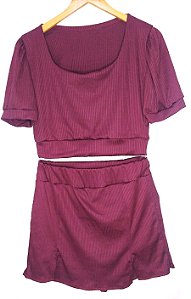 Conjunto Bia  - Marsala (Plus Size)