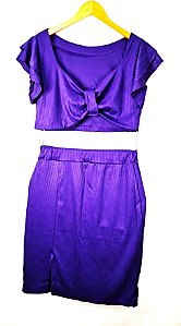 Conjunto Nathy - Roxo  (Plus Size)
