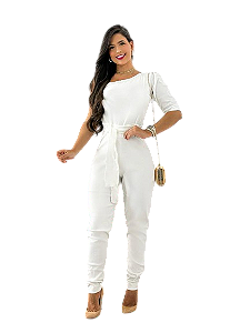 Macacão Discret Elegant - Off-Whitte