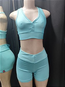 Conjunto Fitness Cleia - Azul celeste