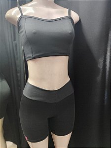 Conjunto Fitness Joelma - Preto