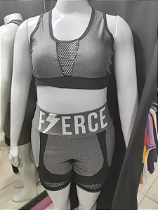 Conjunto Fitness Romenia Plus Size - Mescla